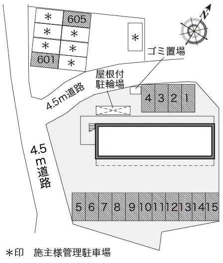 ★手数料０円★藤沢市城南２丁目　月極駐車場（LP）